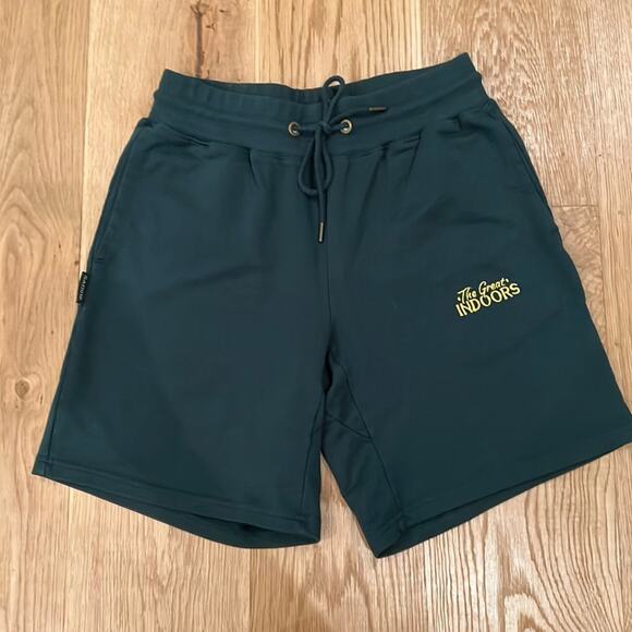 Sadire - The Great Indoors Drawstring Shorts Green Yellow - Picture 1 of 9